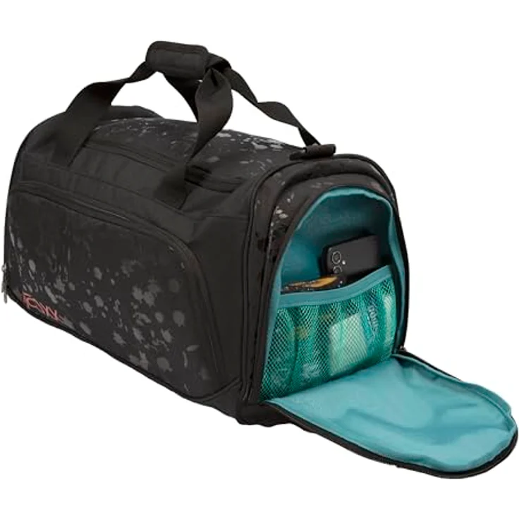 neoxx Sporttasche Move, Splash Black, nachhaltig aus recyceltem Material, mit Schuhfach und 25 Liter Volumen – Bild 3