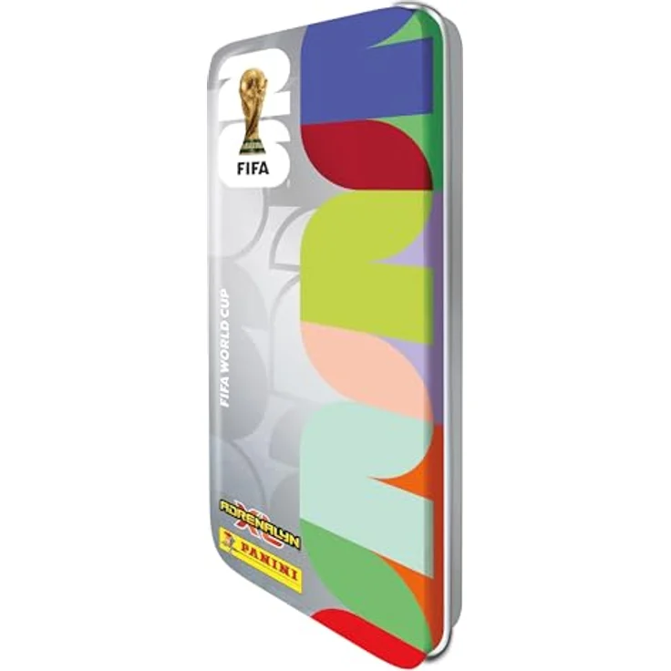 Panini FIFA World Cup 2026 Adrenalyn XL, Pencil Tin mit 32 Sammelkarten und limitierter Trophy Karte – Bild 4