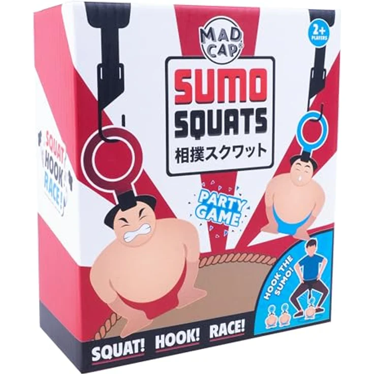 Fizz Creations Sumo Squats, Brettspiel für 4 verschiedene Spielweisen, lustige Sumo-Action – Bild 5