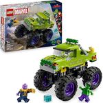 LEGO Marvel 76312 Hulk-Truck vs. Thanos, Bausatz mit 2 Minifiguren, grün, 231 Teile