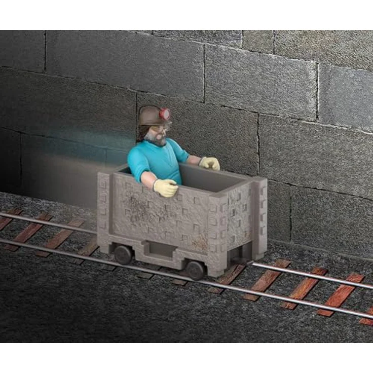 Mattel Minecraft Actionfigur-Set, Explosive Flucht in der Lore, 10 cm Steve-Figur mit Bergbau-Zubehör und Zubehörteilen, JGP20 – Bild 2