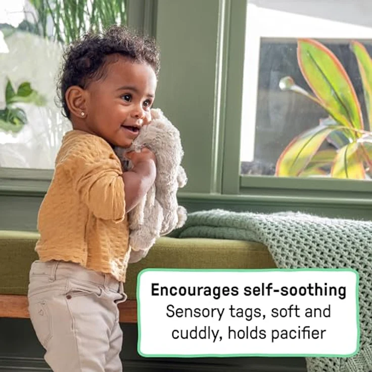 Ingenuity Sylvi Cuddle Pal, Baby Beruhiger mit Schrei-Aktivierung, 10 Beruhigende Melodien, Plüsch Hase, ab 0+ Monaten, mit leuchtendem Bauch in 5 Farben – Bild 5