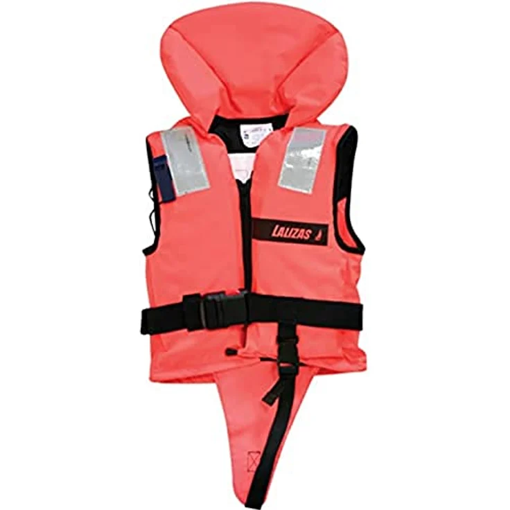 Lalizas Rettungsweste Baby 3-10kg Schwimmweste ISO 12402-4 Feststoffweste 100N Reflektor, Orange – Bild 2