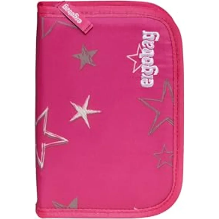 ergobag Federmäppchen Set 22-teilig, Lyra Buntstifte, Stundenplan-Fach, Kleingeld Fach, Lineal SternzauBär - Pink