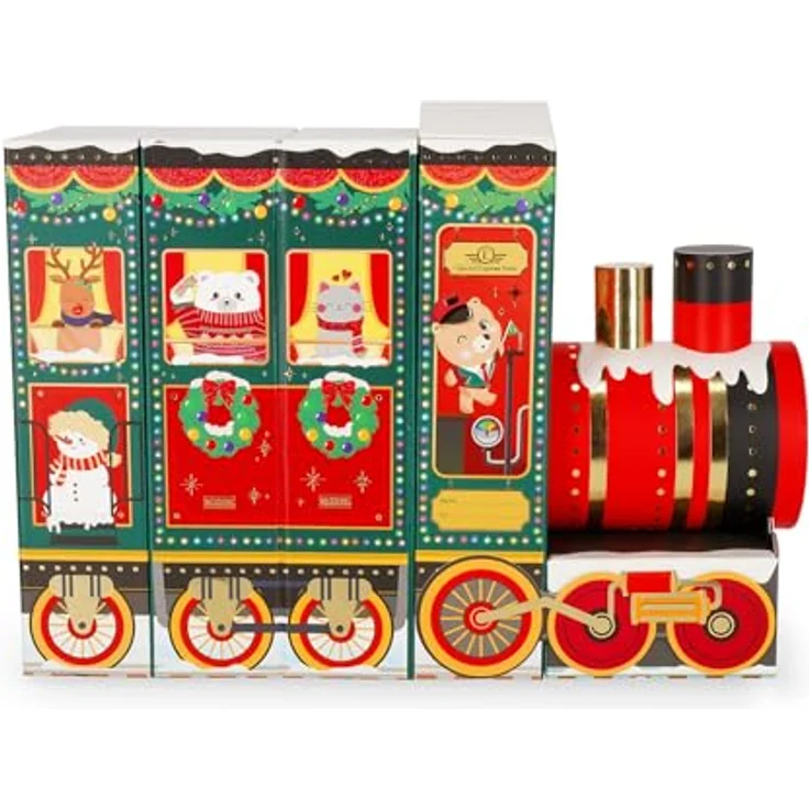 Legami Adventskalender 2025, 24 Überraschungen mit limitiertem löschbarem Stift, wiederverwendbar, langlebig, mit Folien- und Glitzerdetails, 33 x 39 x 6,7 cm – Bild 3