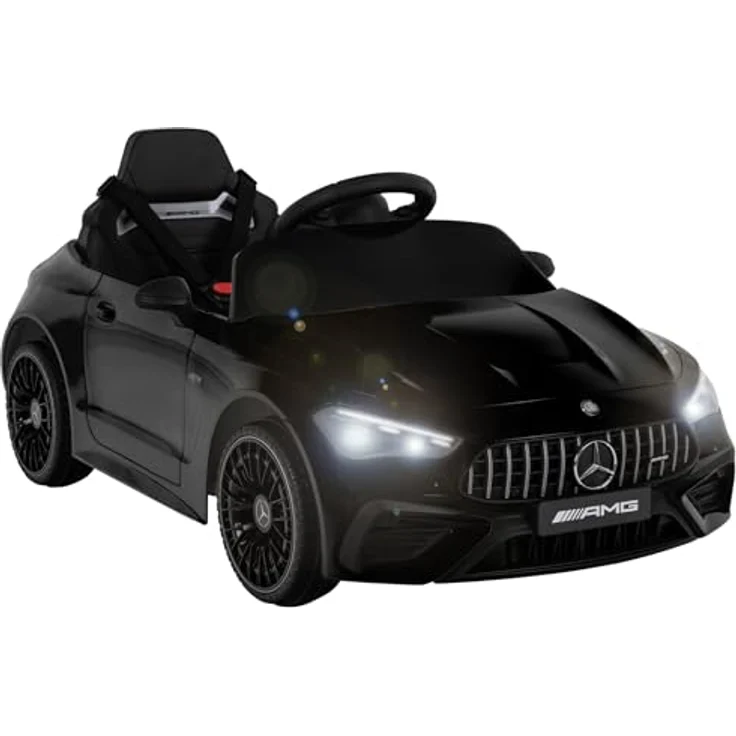 Actionbikes Motors Mercedes AMG CLE 53, Kinder Elektroauto mit 2,4 GHz Fernbedienung, lizenziert, Schwarz, für Kinder ab 3 Jahren, inkl. Musikwiedergabe und Sicherheitsmerkmalen. – Bild 2