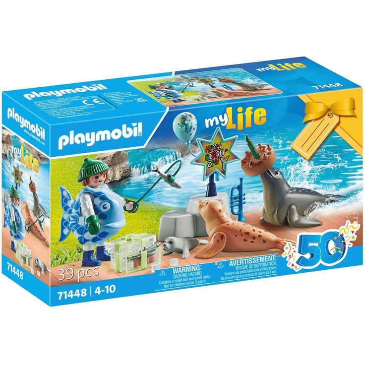 Playmobil® Konstruktions-Spielset Tierfütterung (71448), My Life, (39 St)