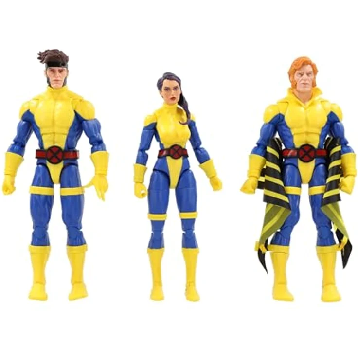 Hasbro Marvel Legends Series - X-Men 3er-Pack Actionfiguren (Gambit, Marvels Banshee & Psylocke) mit Premium Design, 15 cm, 13 Accessoires – Bild 1