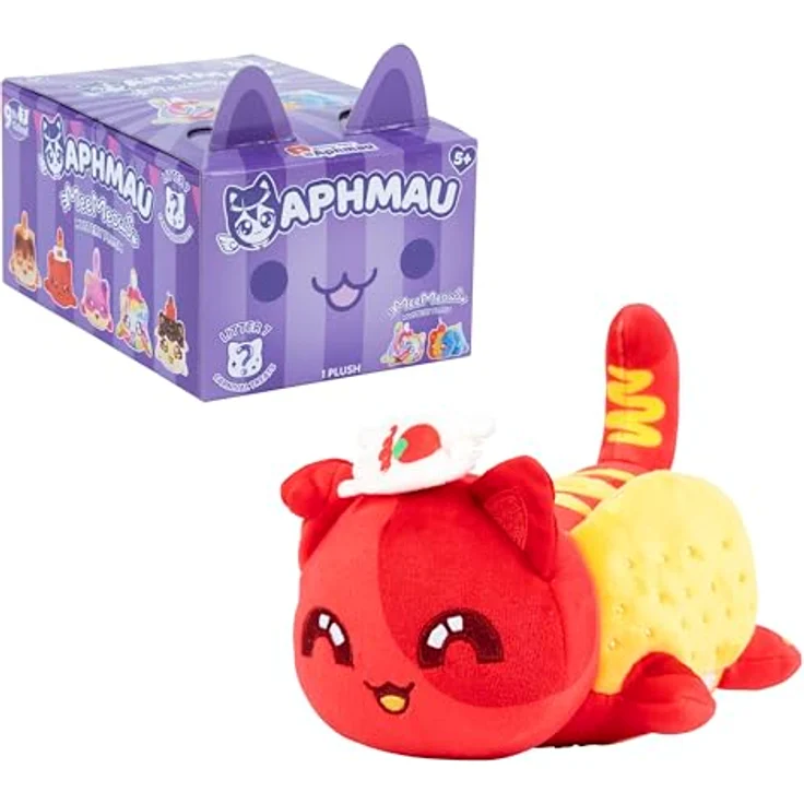 Aphmau - 15 cm Mystery Meemeows Plush - Series 7 Carnival Treats, Sammelfigur mit Überraschungserlebnis in Blindbox, superweich und kuschelig – Bild 5