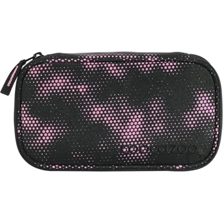 Coocazoo Schlampermäppchen Pencil Case Pink Illusion, großzügiges Hauptfach, pflegeleichtes Material, schwarz – Bild 2