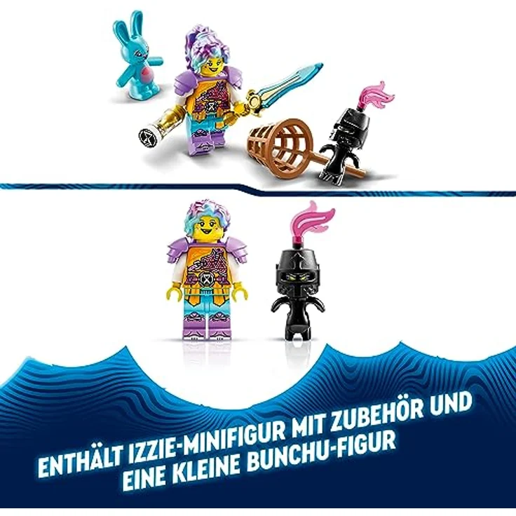 LEGO 71453 DREAMZzz Izzie und ihr Hase Bunchu Set, Baubares Kaninchen-Spielzeug mit Rollschuhen, 2 Arten für fantasievolles Spielen, basierend auf der TV-Serie, für Kinder, Mädchen, Jungen ab 7 Jahren – Bild 4
