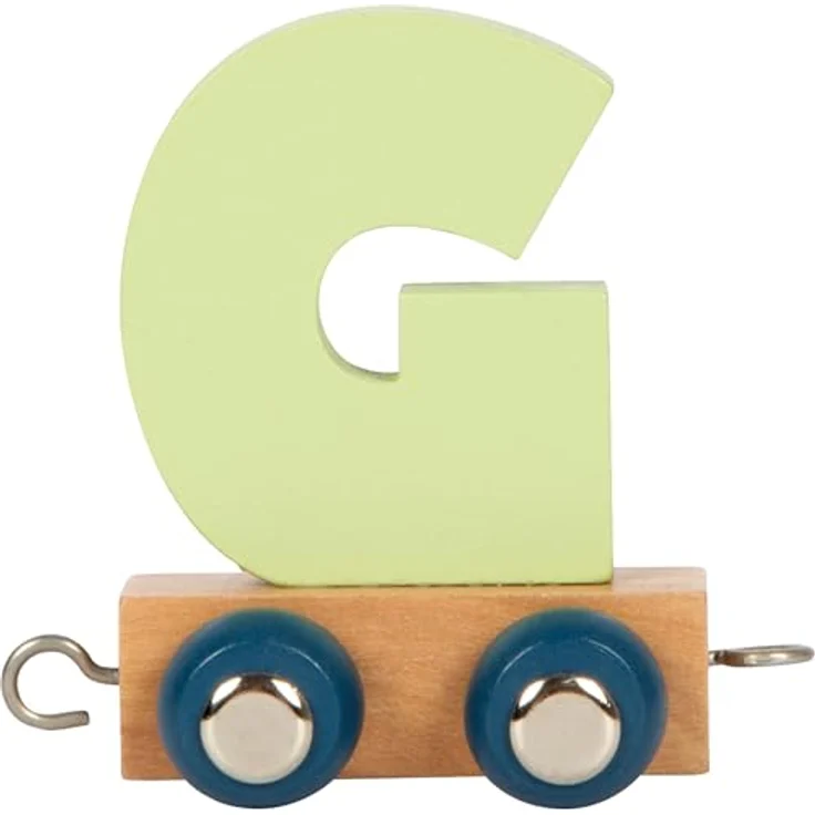Small Foot Buchstabenzug Polar G, grüner Holzspielzeug-Zug für Kinder ab 2 Jahren, Made in Germany – Bild 1