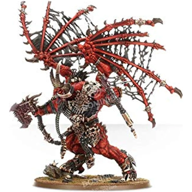 Games Workshop 99129915021 Skarbrand [Miniatur, Warhammer], Schwarz - The Bloodthirster mit daemonischen Äxten, Kunststoff, unlackiert, Zusammenbau erforderlich – Bild 3