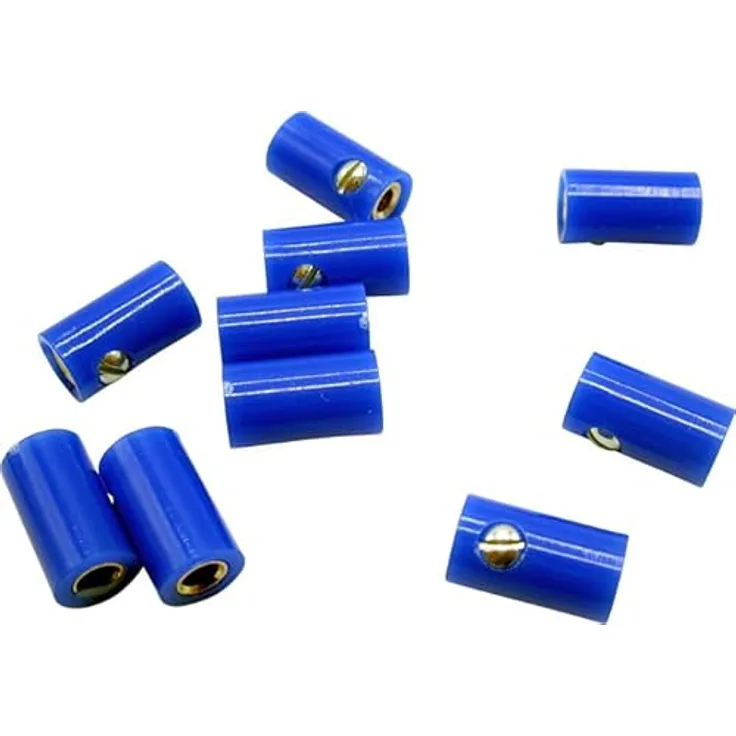 51406 Querlochstecker Buchse Kupplung Muffe 2,6mm blau (10 Stück) - Preisvergleich