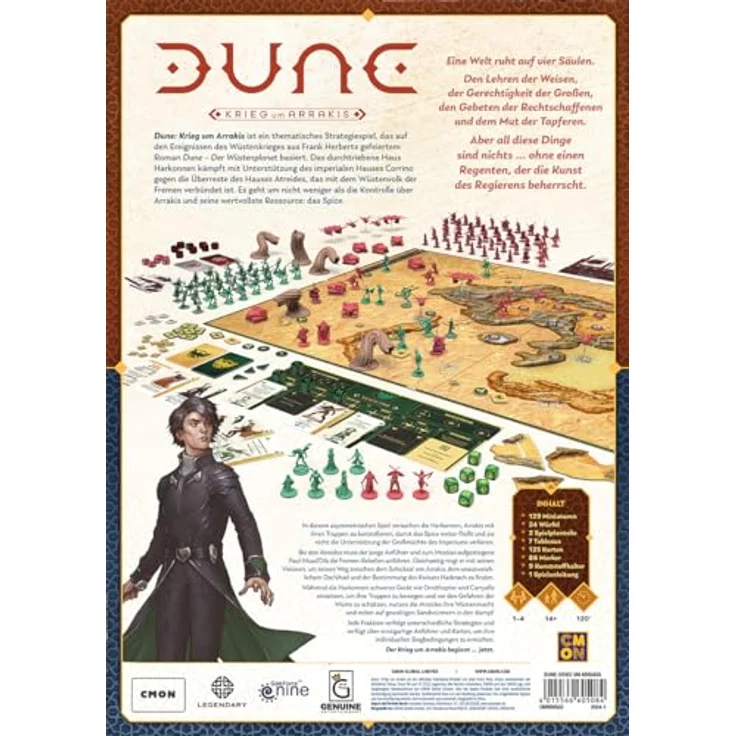 CMON Dune: Krieg um Arrakis, Strategie-Brettspiel für 1-4 Spieler, ab 14 Jahren, Deutsch - Preisvergleich – Bild 4