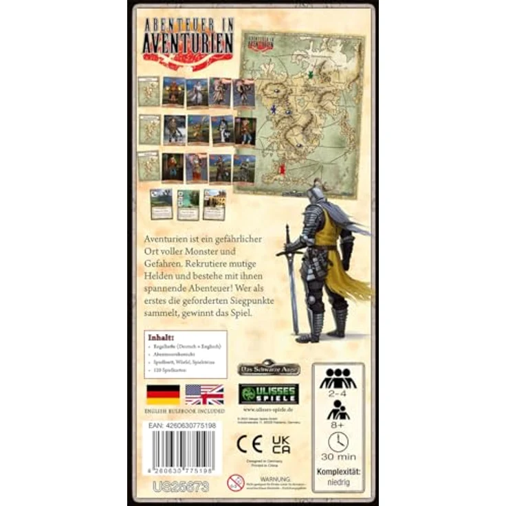 Ulisses Spiele Abenteuer in Aventurien - Brettspiel, Interaktive Spielfunktionen für unterwegs, tragbar – Bild 5