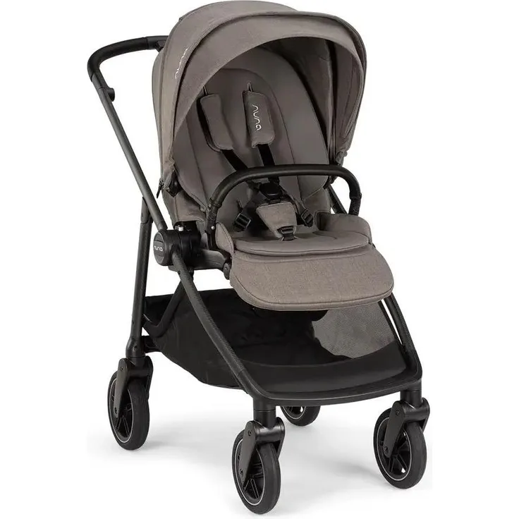 Nuna SWIV Granite, Kombikinderwagen Set mit 360°-Schwenkrädern, Allwettersitz und innovativem Dream Drape™