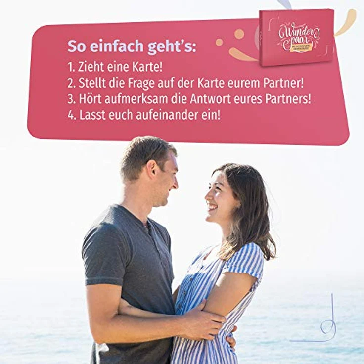 Spielehelden Wunderpaar Verheiratete Fragekartenspiel, 110 tiefgründige Fragen für Paare, ab 14 Jahren – Bild 3