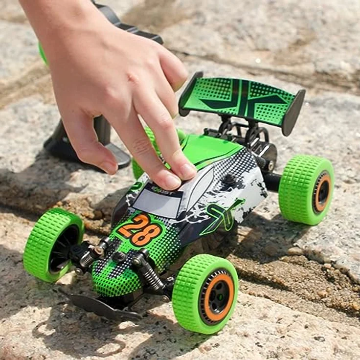 Silverlit Exost Buggy Dust Storm, ferngesteuertes Geländewagen-Spielzeug 1:18 mit Aufhängungen, grün und schwarz, 12 km/h, ab 5 Jahren – Bild 2
