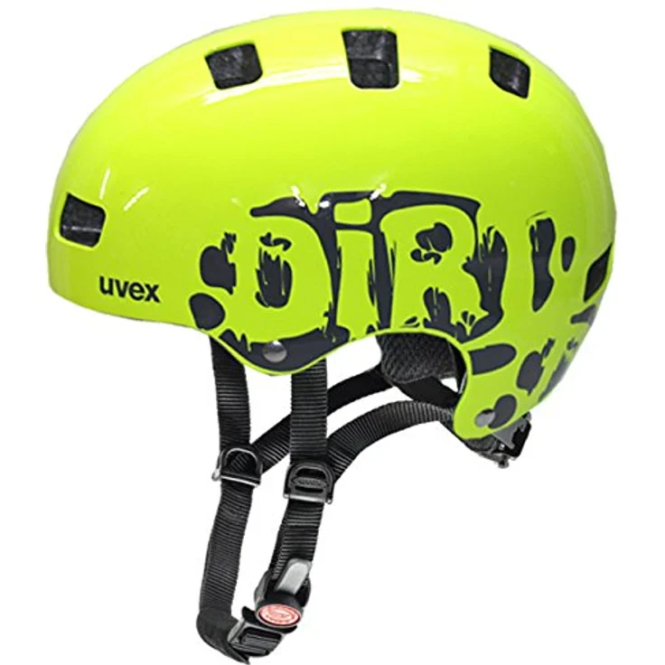uvex 'Kid 3' Fahrradhelm dirtbike neon in Gr. S/M (Kopfumfang: 55-58 cm) – Bild 2