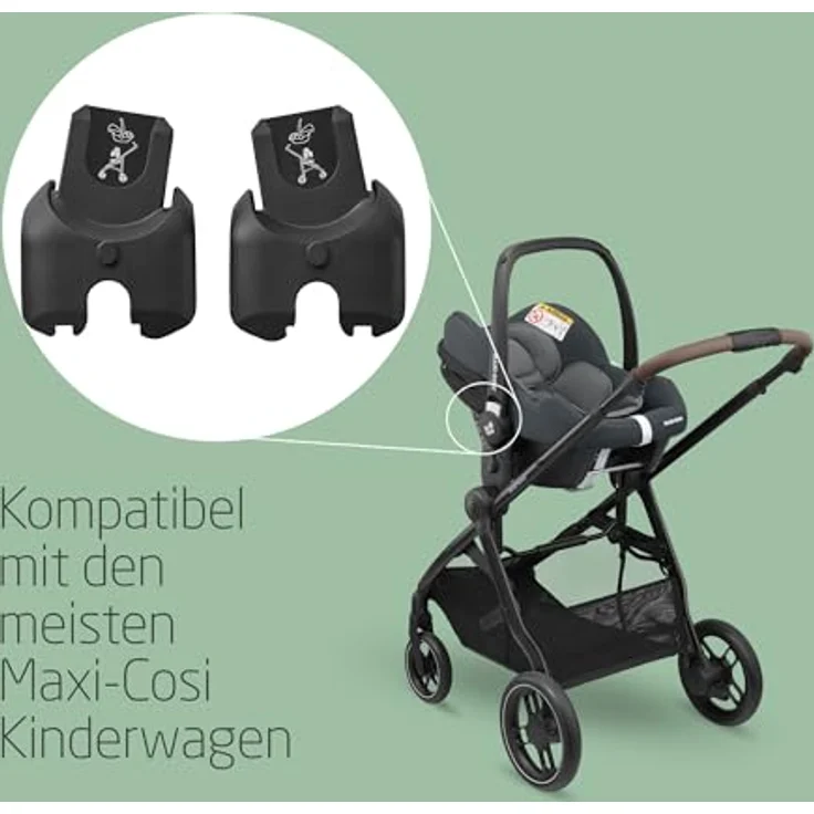 Maxi-Cosi Leona / Plaza+ Autositz-Adapter Schwarz 1 – Bild 6