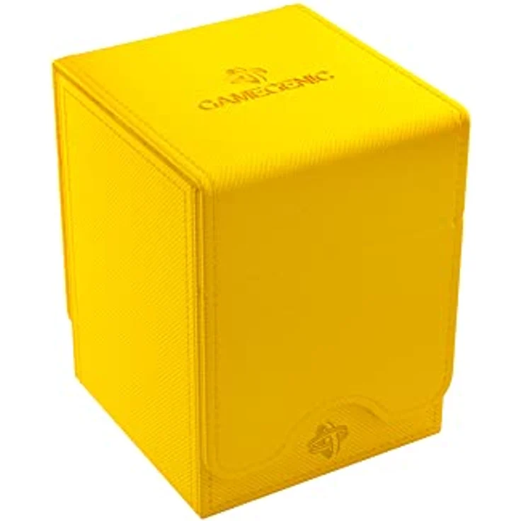 Gamegenic Squire 100+ XL, Karten-Aufbewahrungsbox für 100 Karten, gelb, mit abnehmbarer Abdeckung und hochwertigen Materialien – Bild 1