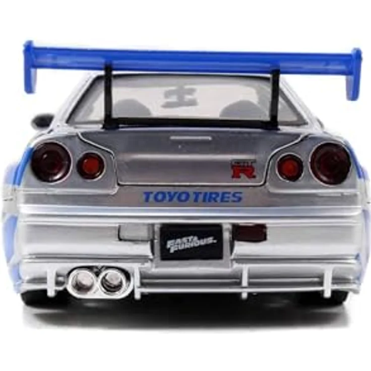 Jazwares - 97158 - Metals Diecast - Fast and Furious, Brian O'Conner's Nissan Skyline GT-R, Maßstab 1:24 – Bild 9