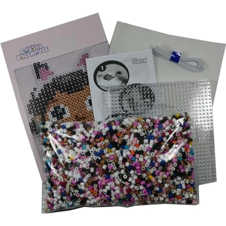 Dan Import Bügelperlen Hama Kreativset GABBY'S DOLLHOUSE, 4000 Perlen, bunte Bügelperlen für kreative Projekte – Bild 2