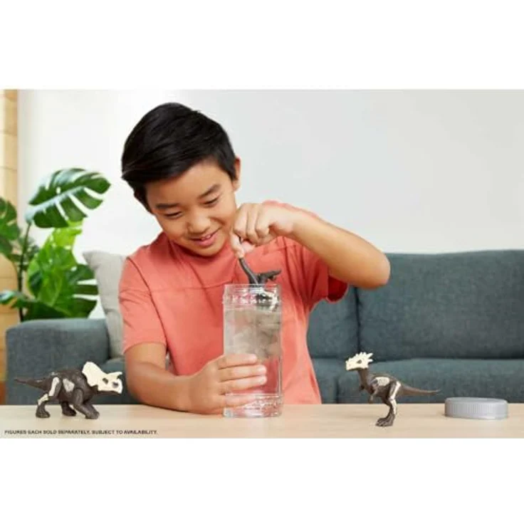 Mattel Jurassic World Dino Reveal, Sammelfigur mit Farbwechsel-Effekt, 1 Stück – Bild 8