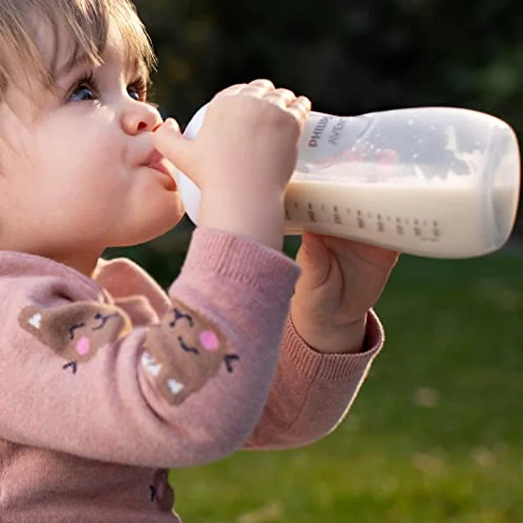 Philips Avent Babyflaschen Natural Response aus Glas – 2x Babyflasche, 240 ml, BPA-frei, für Neugeborene ab 1 Monat (Modell SCY933/02) – Bild 4