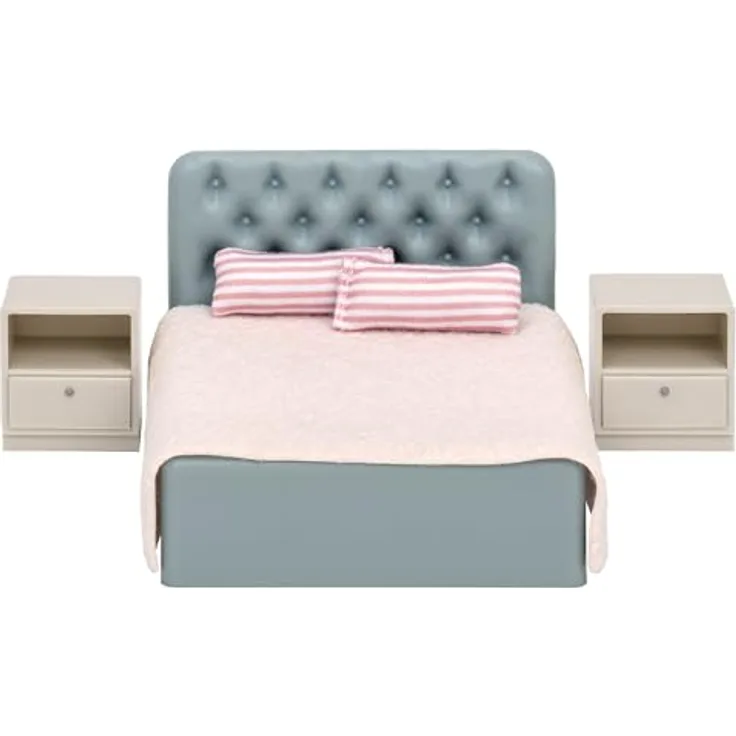 Lundby Puppenhausmöbel Puppenhauszubehör, 6-teiliges Set aus natürlichen Materialien, ab 4 Jahren