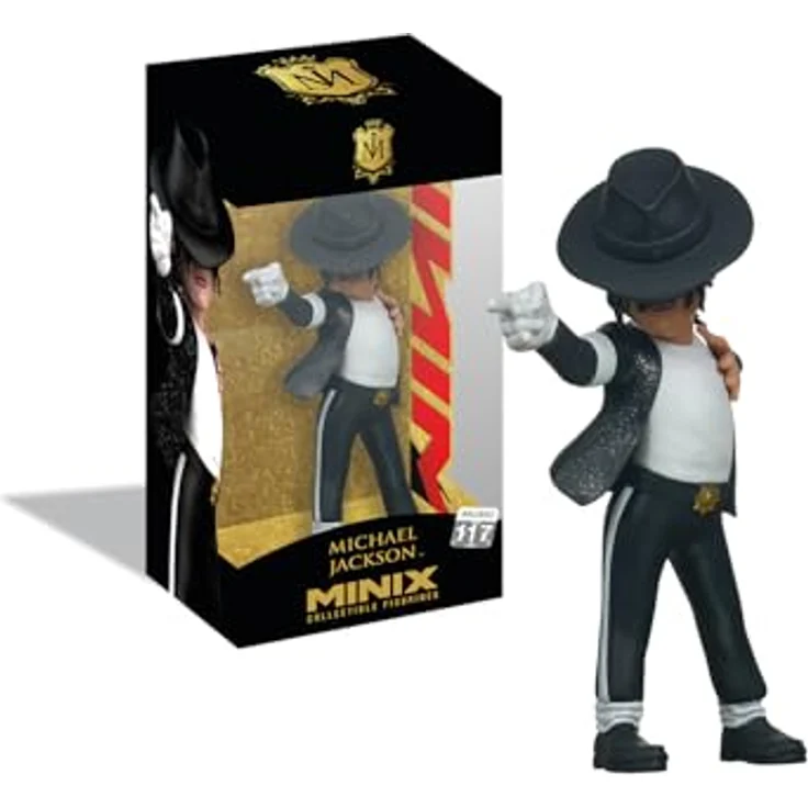 MINIX Music #117 Michael Jackson Billie Jean, Sammelfigur aus PVC, 12 cm, offiziell lizenziert in Ausstellungsbox – Bild 2