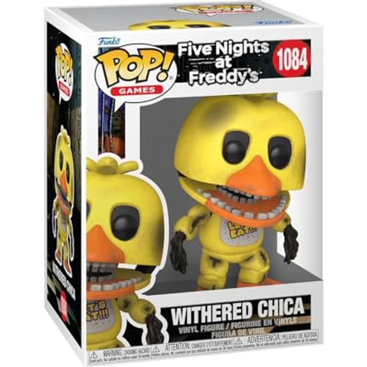 Funko POP! Games: Five Night's at Freddy's (FNAF) - Withered Chica - Sammelbare Vinylfigur, 9,5 cm hoch, offizielles Merchandise für Kinder & Erwachsene - ideales Geschenk für Fans und Sammler – Bild 1