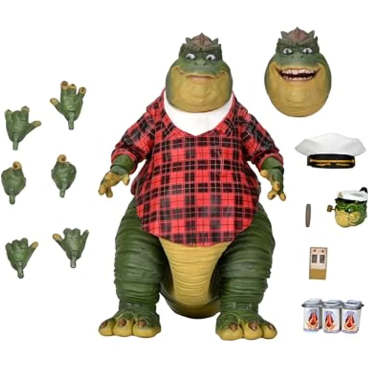 NECA Actionfigur Dinosaurs, Die Dinos, mit viel Zubehör in Fensterbox, Größe ca. 18 cm – Bild 5
