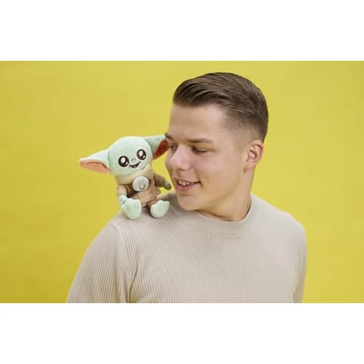Simba Toys Star Wars Grogu Plüschtier Schulter-Kuscheltier, 12cm mit magnetischer Befestigung, geeignet ab 0 Monaten – Bild 6