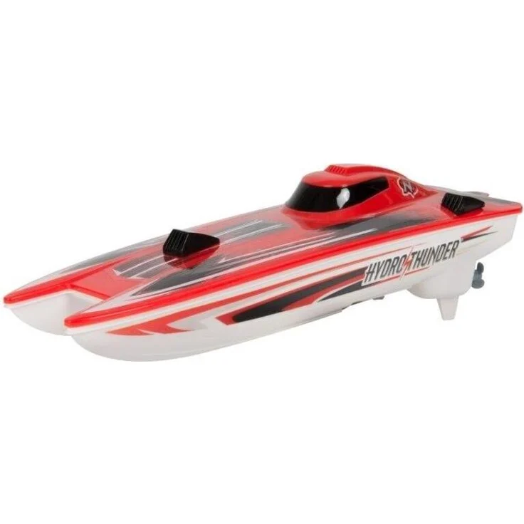 Nikko Hydro Thunder RC, ferngesteuertes Hochgeschwindigkeitsboot mit zwei Motoren, Thunder Red, 30 cm