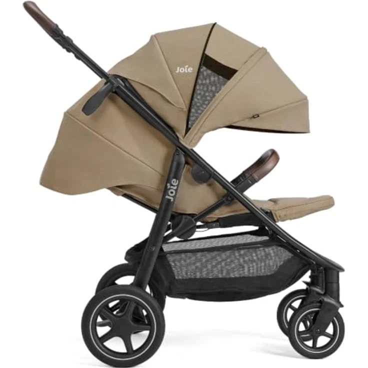 Joie Mytrax Pro Sport-Kinderwagen, bis 22 kg, mit Liegefunktion, höhenverstellbarem Regenschutz und Toffee-Farbe – Bild 6