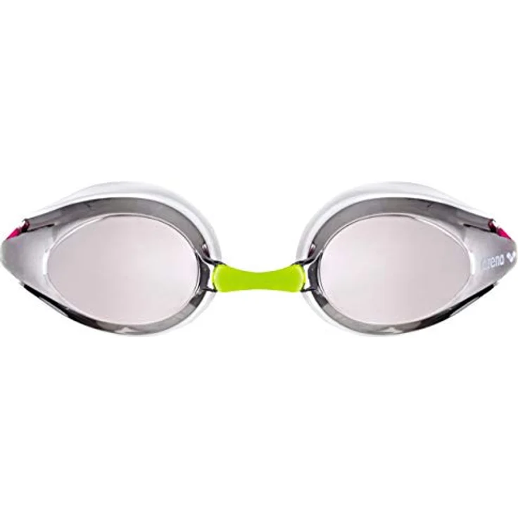 arena Tracks Junior Mirror Anti-Fog Wettkampf Schwimmbrille für Kinder, Schwimmbrille mit UV-Schutz, 4 Austauschbaren Nasenstegen, Silikon Dichtungen – Bild 2