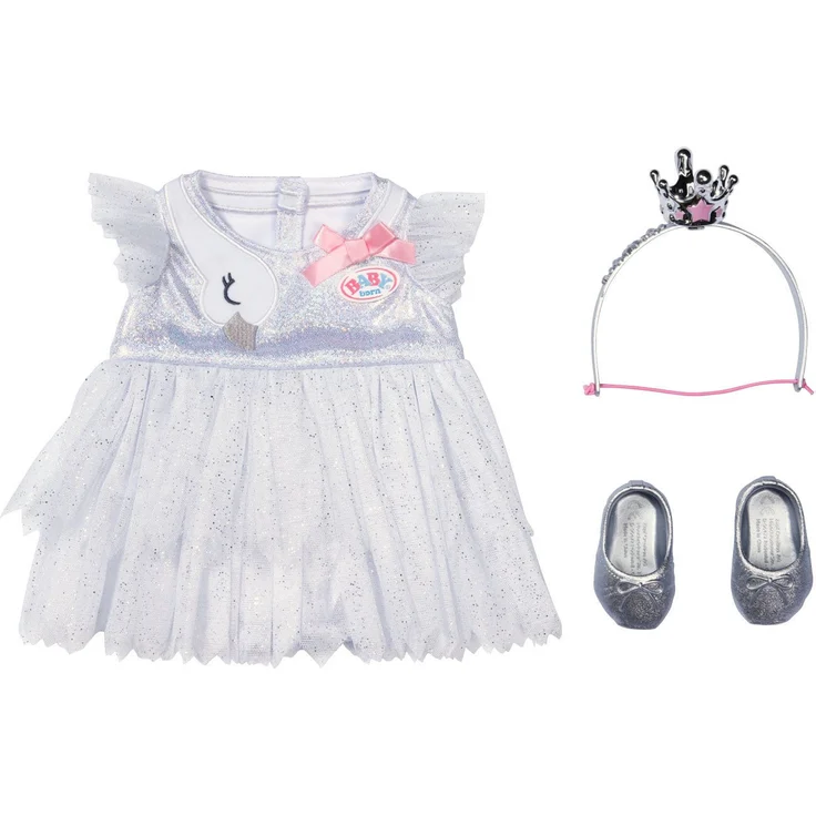 Baby Born Puppenkleidung Ballerina-Outfit, mit Kleiderbügel, weiß, 43 cm – Bild 1