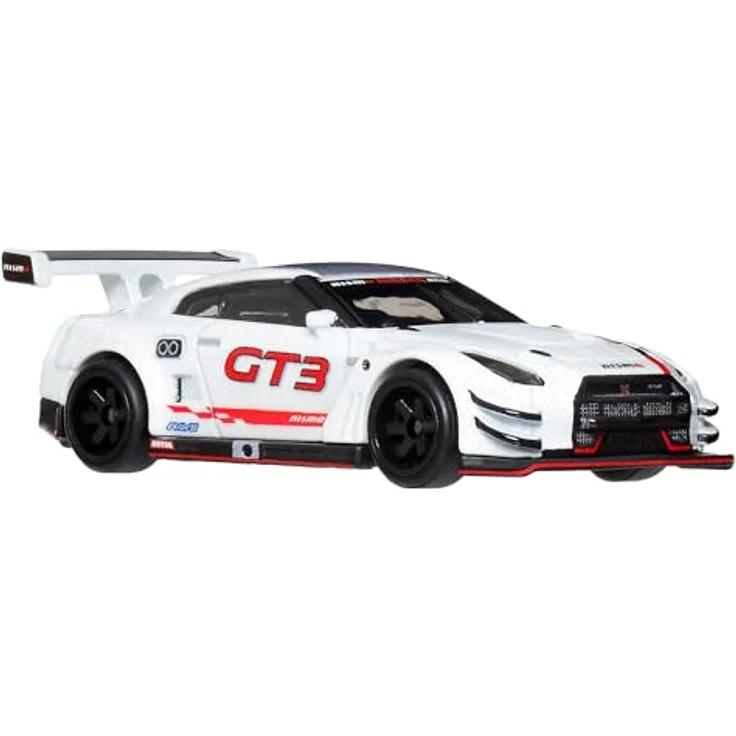 Hot Wheels Premium Car Culture Nissan GTR 2-Pack, 1:64 Spielzeugautos mit Die-Cast-Karosserien und Real-Riders-Reifen – Bild 4