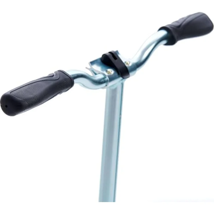BLACKWHEELS Scooter Zoom, Schwarz und mint, leichter Aluminiumrahmen, schnelles Klappsystem, ergonomische TPU-Griffe, grosse 200 mm Räder, integrierter Stossdämpfer – Bild 5