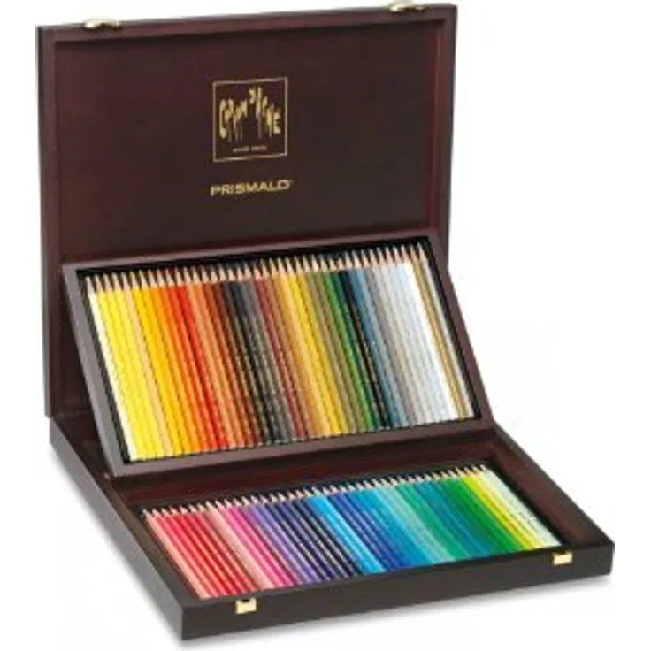 CARAN D'ACHE 999.480 Buntstifte PRISMALO, 80er Holzkoffer - Preisvergleich