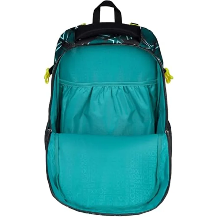 neoxx ACTIVE Pro Flash yourself Schulrucksack, aus recycelten PET-Flaschen, 3 Fächer + Geheimfach, höhenverstellbare gepolsterte Träger, Volumen ca. 26 Liter – Bild 5
