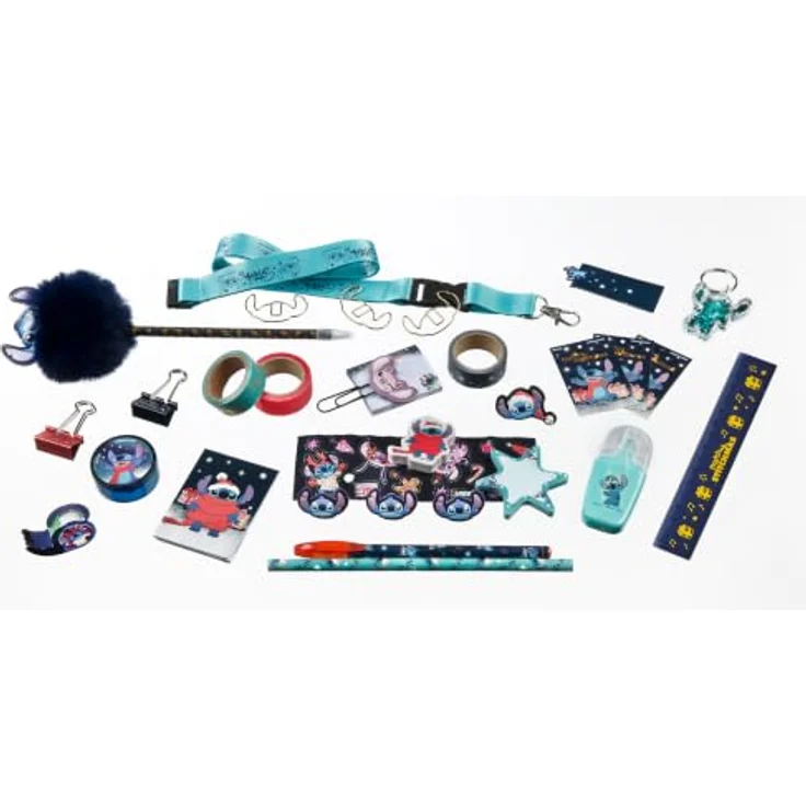 Undercover Adventskalender Teens Lilo & Stitch STLG8026 / 2026, faltbare Geschenkbox mit Schreibwaren und Zubehör, ideal für Disney-Fans – Bild 2