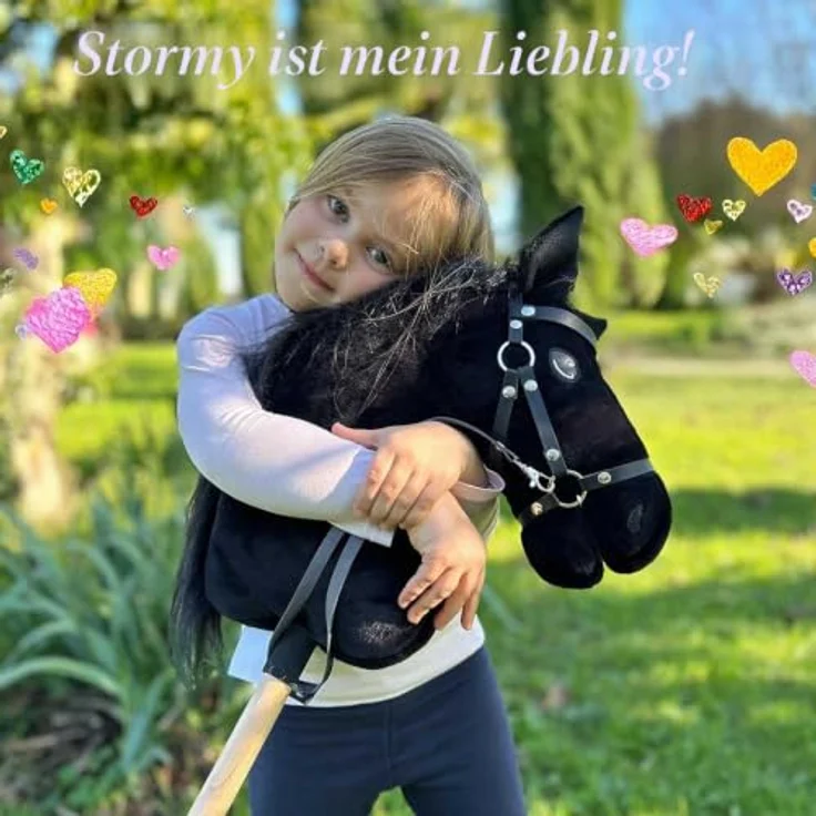 Hobby Horse Land Stormy A3 – Steckenpferd mit Trense komplett, hochwertiges Design, langlebige Materialien, sicher für Kinder ab 5 Jahren – Bild 4