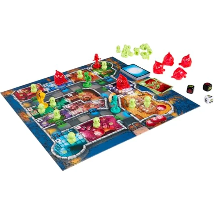 Mattel Games Geister, Geister, Schatzsuchmeister! Jubiläumsausgabe Brettspiel, kooperatives Familienspiel mit zwei Spielmöglichkeiten, Einer-gegen-alle-Modus, HXT19 – Bild 4