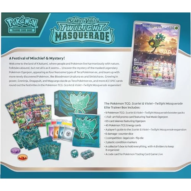 Pokemon TCG: Scarlet and Violet Twilight Maskerade Elite Trainer Box – Bild 4