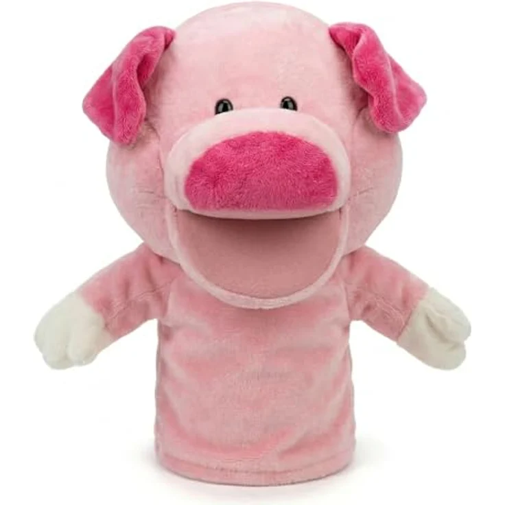 LOMTRATS Tierhandpuppen-Set für Kinder, 5er-Pack (Wolf, Tiger, Löwe, Affe) mit beweglichen offenen Münder, ideal zum Geschichtenerzählen und Unterrichten im Vorschulalter – Bild 1