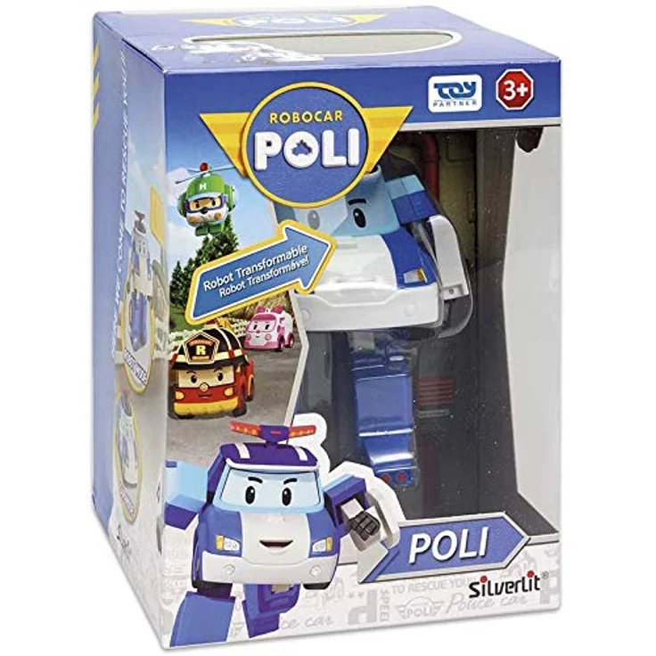 Silverlit ROBOCAR POLI 54209, Verwandelbare Figur Poli, Roboter oder Auto, 10 cm, blau, ab 3 Jahren – Bild 5