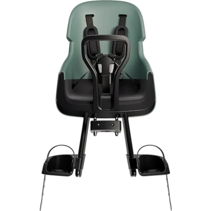 Bobike Vorderrad-Babysitz Evolve Mini, Wrap-Around-Design, Steuerrohr-Montagesystem, verstellbare Fußstützen, Peppermint – Bild 2